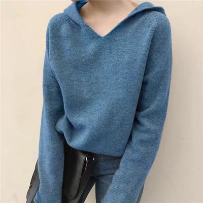 Autumn New Women's Loose Long Sleeve Solid Color Hoodie Jacket